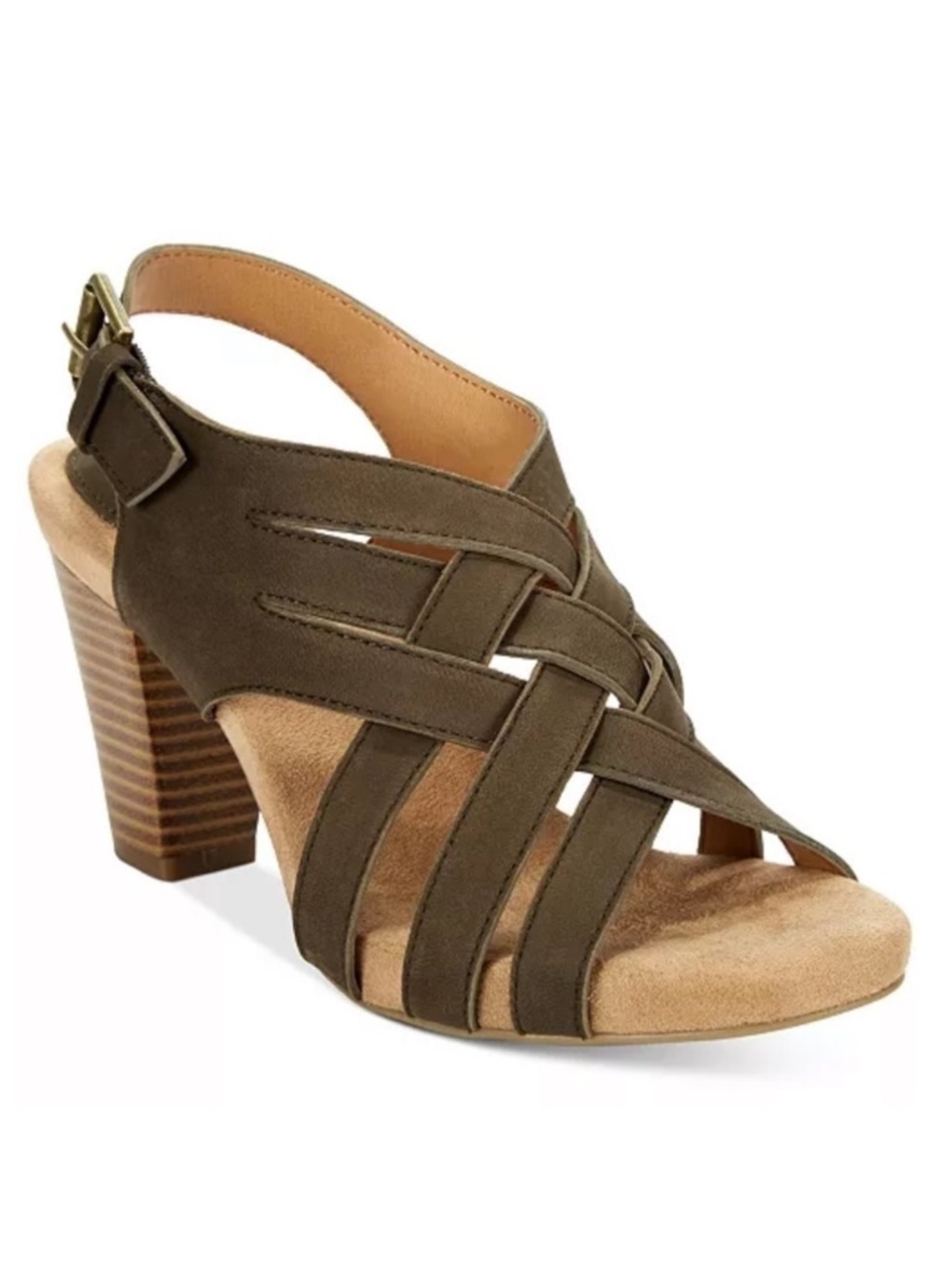 Giani Bernini Justyne Woven Block Heel Sandals